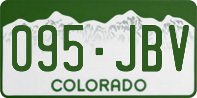 CO license plate 095JBV