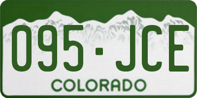CO license plate 095JCE