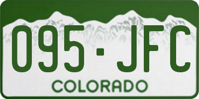 CO license plate 095JFC