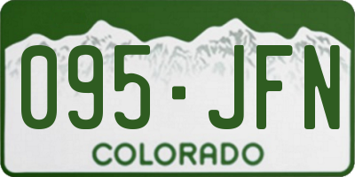 CO license plate 095JFN