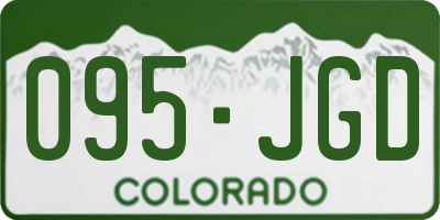 CO license plate 095JGD