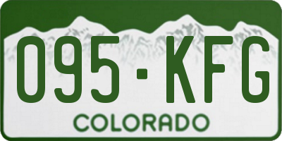 CO license plate 095KFG