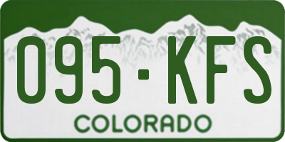 CO license plate 095KFS