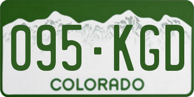 CO license plate 095KGD