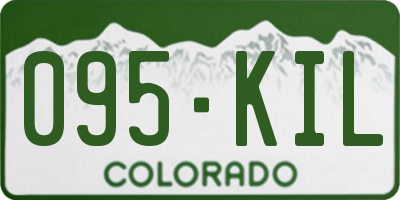 CO license plate 095KIL