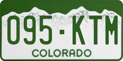 CO license plate 095KTM