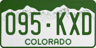 CO license plate 095KXD