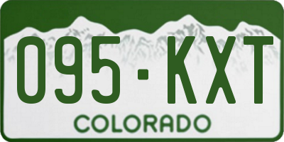 CO license plate 095KXT