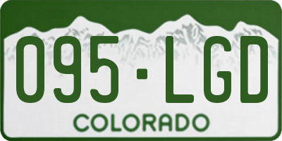 CO license plate 095LGD