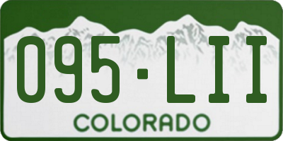 CO license plate 095LII