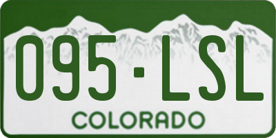 CO license plate 095LSL