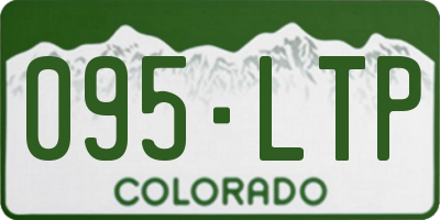 CO license plate 095LTP
