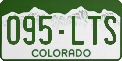 CO license plate 095LTS