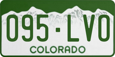 CO license plate 095LVO