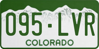 CO license plate 095LVR