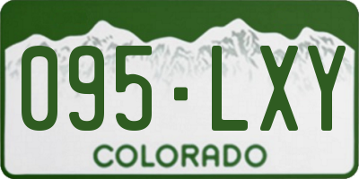 CO license plate 095LXY