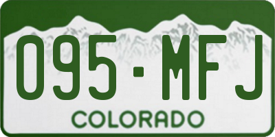 CO license plate 095MFJ