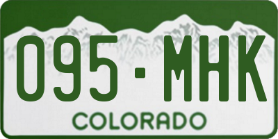 CO license plate 095MHK