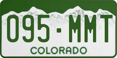 CO license plate 095MMT