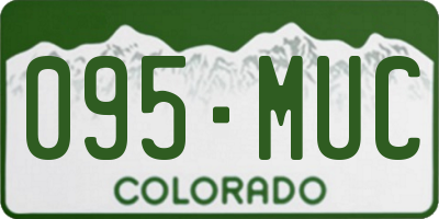 CO license plate 095MUC