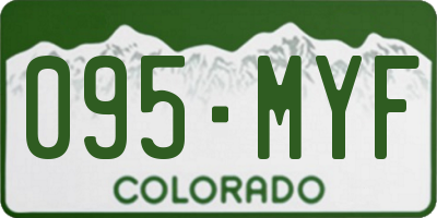 CO license plate 095MYF