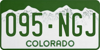 CO license plate 095NGJ