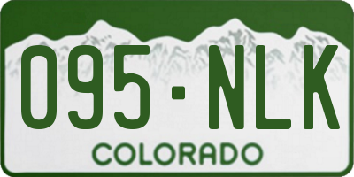 CO license plate 095NLK