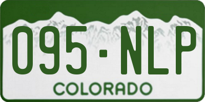 CO license plate 095NLP