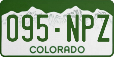 CO license plate 095NPZ