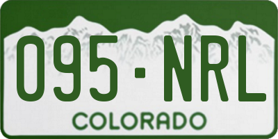 CO license plate 095NRL