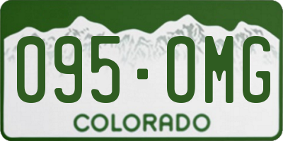 CO license plate 095OMG
