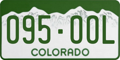 CO license plate 095OOL