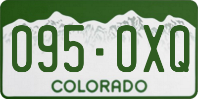 CO license plate 095OXQ