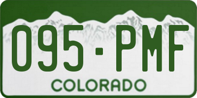 CO license plate 095PMF