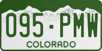 CO license plate 095PMW