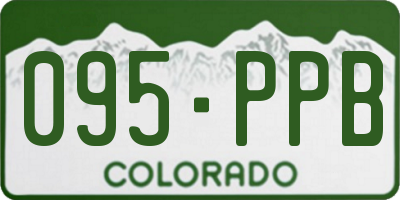 CO license plate 095PPB