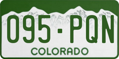 CO license plate 095PQN