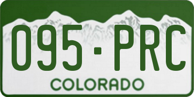 CO license plate 095PRC