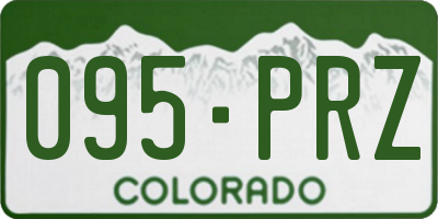 CO license plate 095PRZ