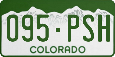 CO license plate 095PSH