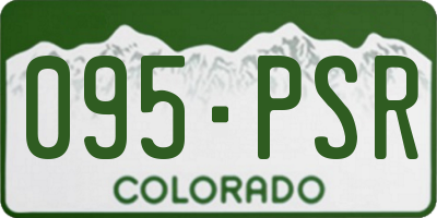 CO license plate 095PSR