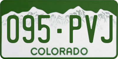 CO license plate 095PVJ