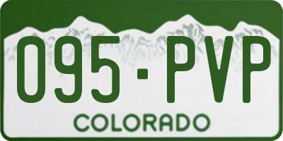 CO license plate 095PVP