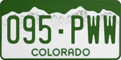 CO license plate 095PWW
