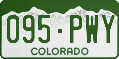 CO license plate 095PWY
