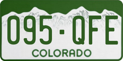 CO license plate 095QFE