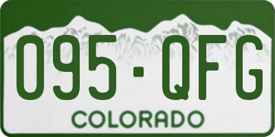 CO license plate 095QFG