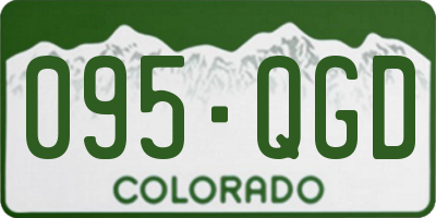 CO license plate 095QGD