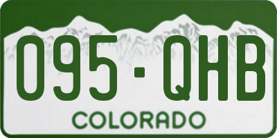 CO license plate 095QHB
