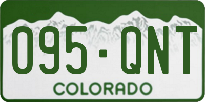 CO license plate 095QNT